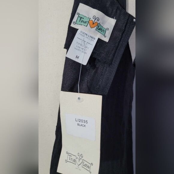True Love NWT womens Med 100% linen  maxi dress - Picture 3 of 4